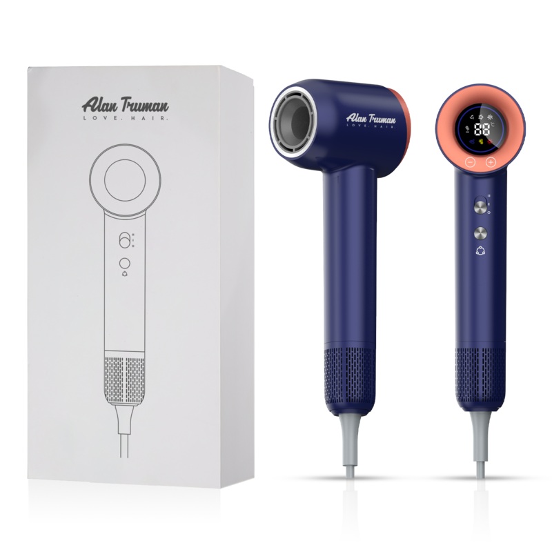 Alan Truman F09 Digital BLDC Motor Hair Dryer for everyday high-precision blow-drying & styling at home – Midnight Blue