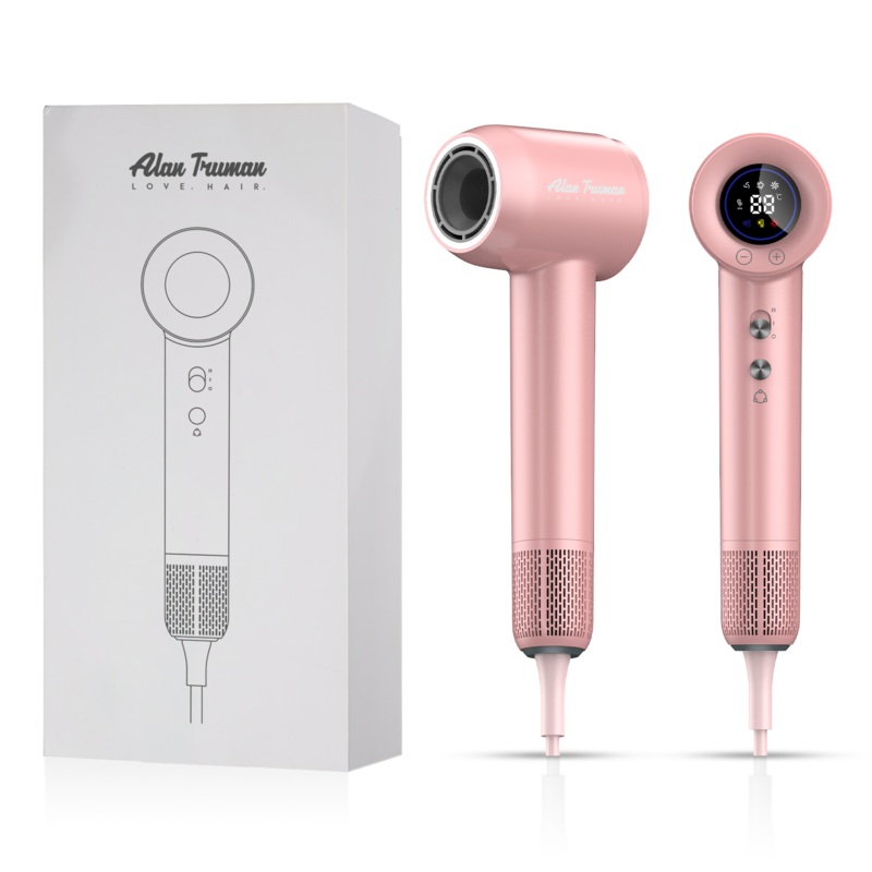 Alan Truman F09 Digital BLDC Motor Hair Dryer for everyday high-precision blow-drying & styling at home – Pastel Pink