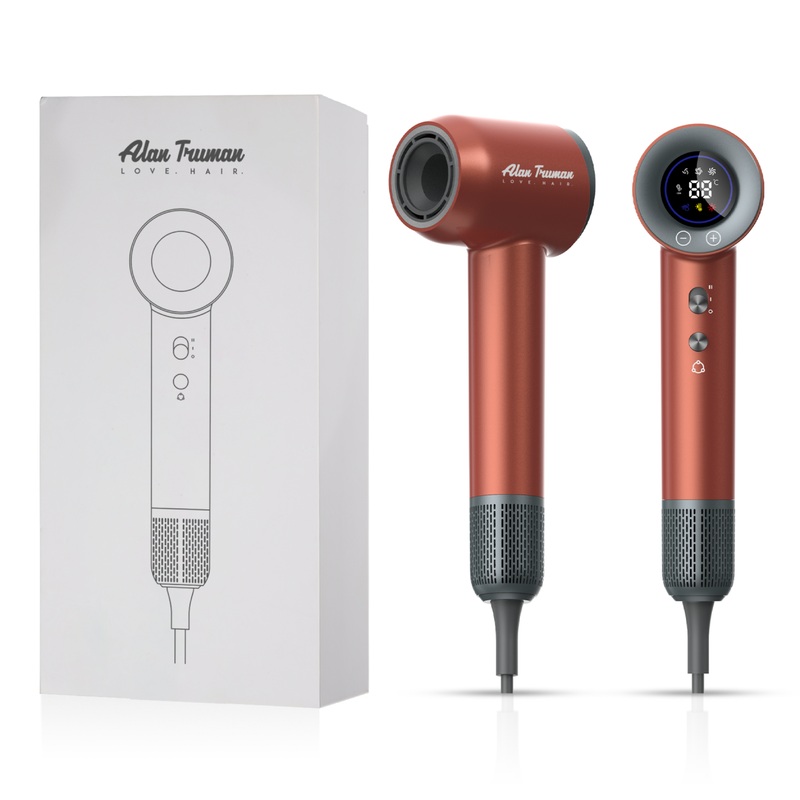 Alan Truman F09 Digital BLDC Motor Hair Dryer for everyday high-precision blow-drying & styling at home – Rose Gold
