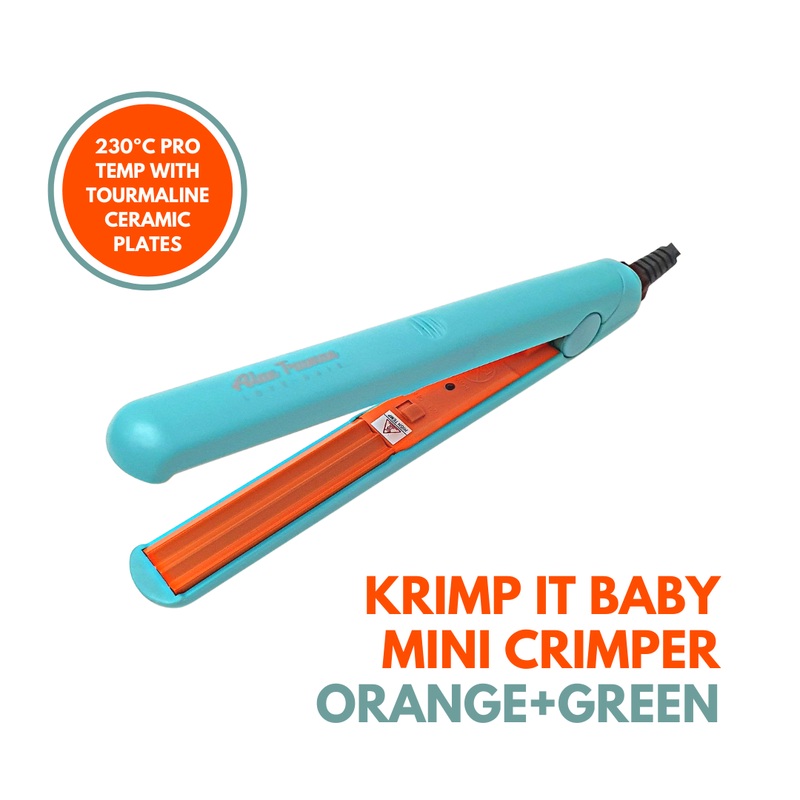 Alan Truman Krimp It Baby Mini Hair Crimper (Orange & Green)