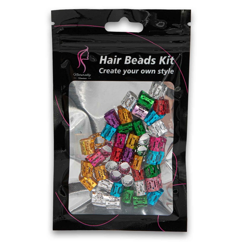 Fashion Hair Dreadlock Beads 50 Pack