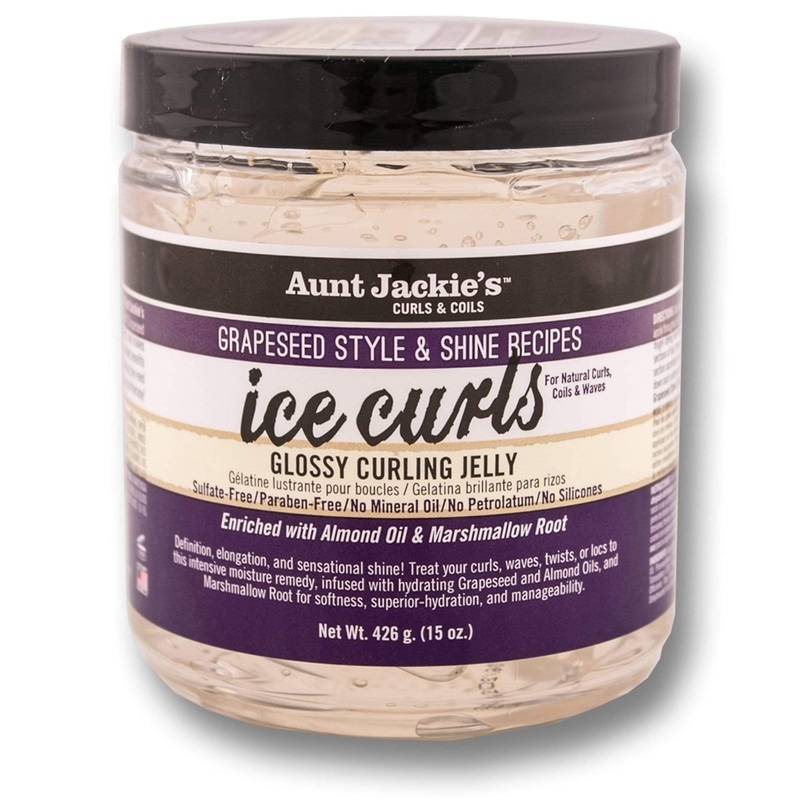 Ice Curls Glossy Curling Jelly 426g | Hydrating Grapeseed & Almond Oil with Marshmallow Root  Definition Shine & Manageability