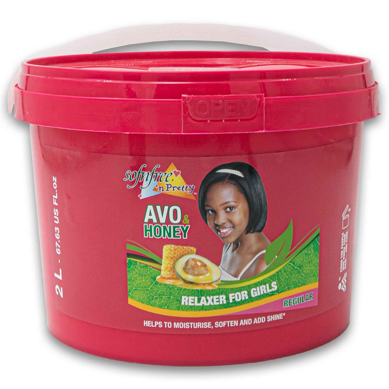 Avo & Honey Relaxer for Kids Regular 2L | Moisturises Softens & Adds Shine