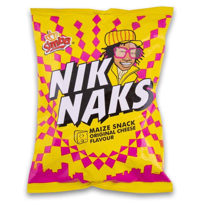 Nik Naks Maize Snack 50g-Original Cheese & Sweet Chilli