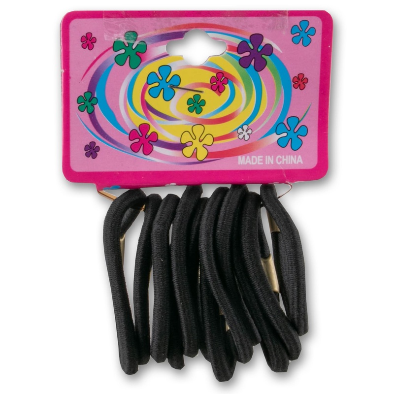 Hair Elastic Rings Thick – 12 Pack