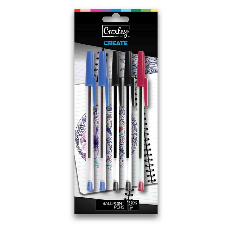Ballpoint Pen Assorted – 5 Colours