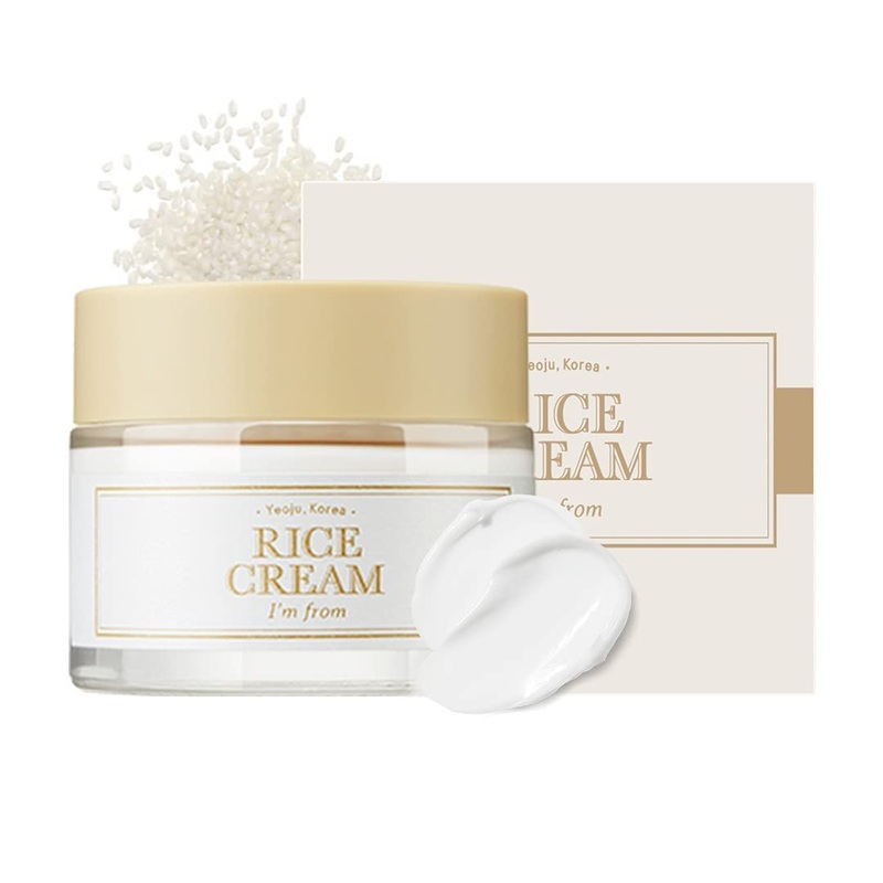[I’m from] Rice Cream 50g | 41% Rice Bran Essence with Ceramide for a Glowing Look | Improves Moisture Skin Barrier, Nourishes Deeply | Korean Skincare | 100% Vegan | Toxin free