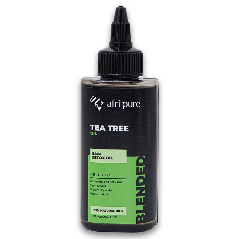 Tea Tree Hair Detox Oil 125ml | Purifying Blend for Itchy Scalp Relief Flake Control & Hair Fall Reduction  Fragrance Free