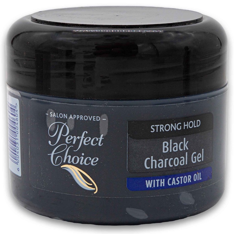 Black Charcoal Gel with Castor Oil Strong Hold 250ml