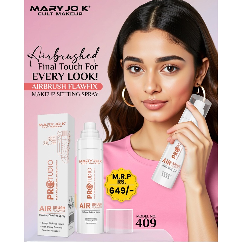 Mary Jo K Airbrush FlawFix Makeup Setting Spray  Pro Studio Finish
