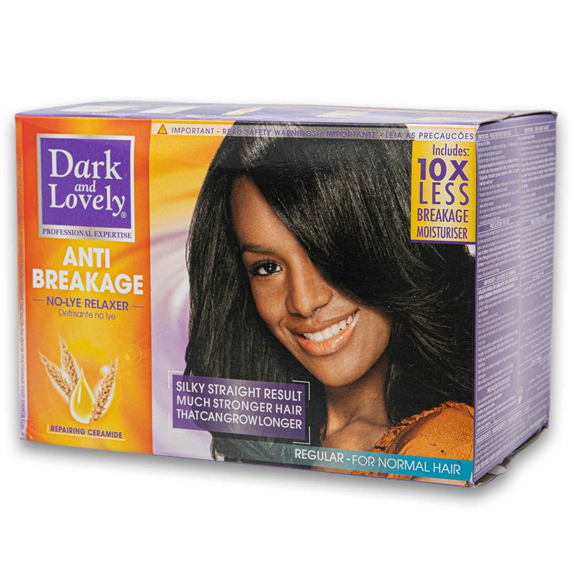 Anti-Breakage No-Lye Relaxer Kit | Regular For Normal Hair – Includes 10x Less Breakage Moisturiser