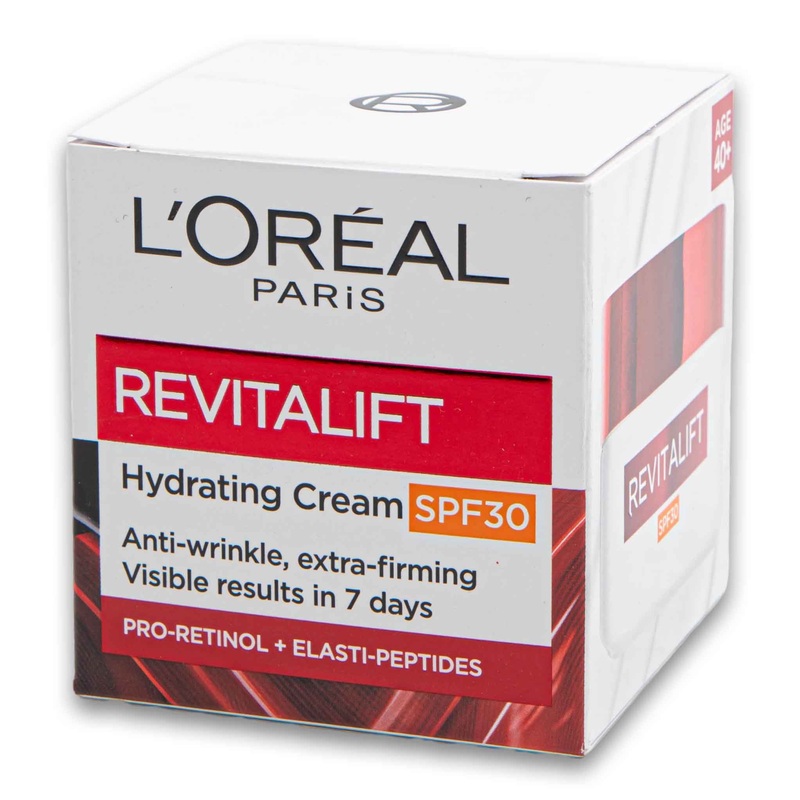 Revitalift Hydrating Cream SPF30 Anti-Wrinkle with Pro-Retinol + Elasti-Peptides 50ml