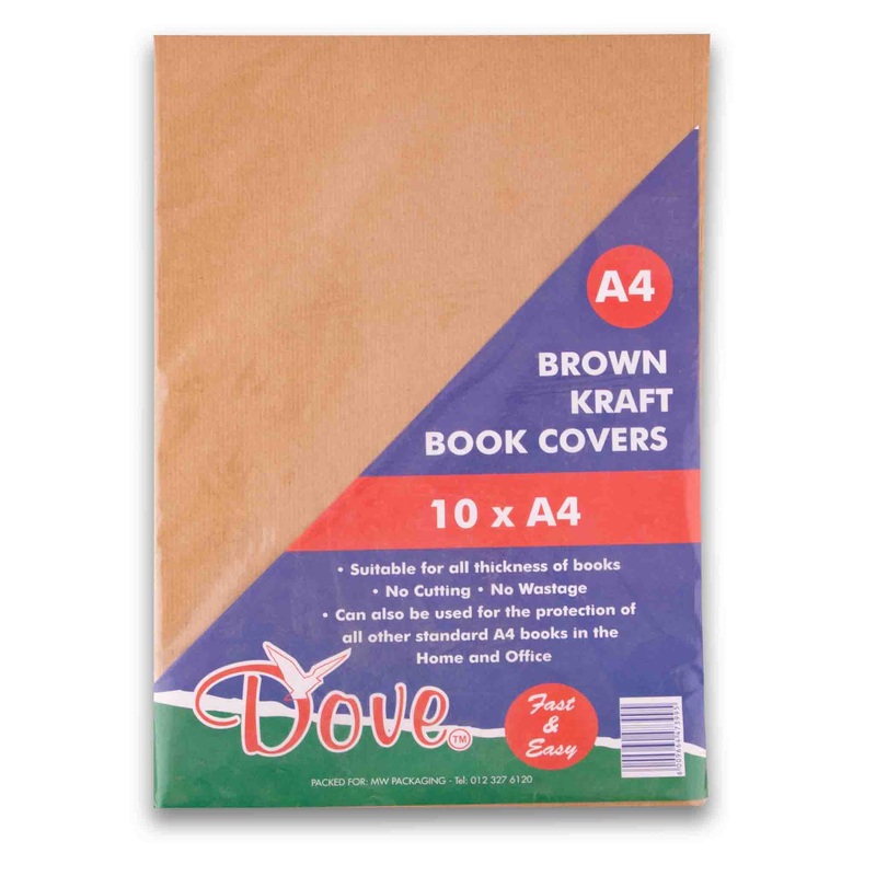 Back to School Brown Kraft Book Covers 10 x A4