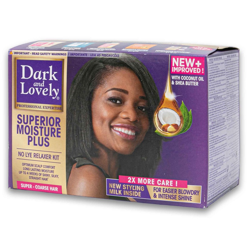 Superior Moisture Plus No-Lye Relaxer Kit | Super For Coarse Hair – With Coconut Oil & Shea Butter