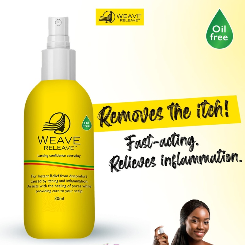 Weave Releave Oil Free Spray 30ml – Lasting Confidence Everyday Removes the Itch