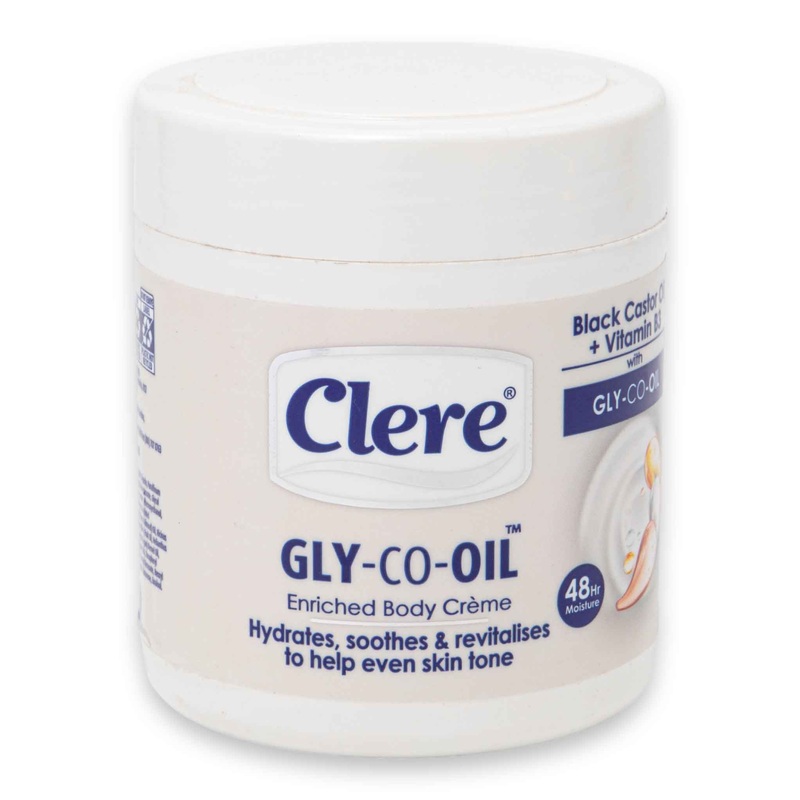 Gly-Co-Oil Enriched Body Cream 450ml | With Black Castor Oil & Vitamin E  48hr Moisture for Hydrated Even-Toned & Radiant Skin