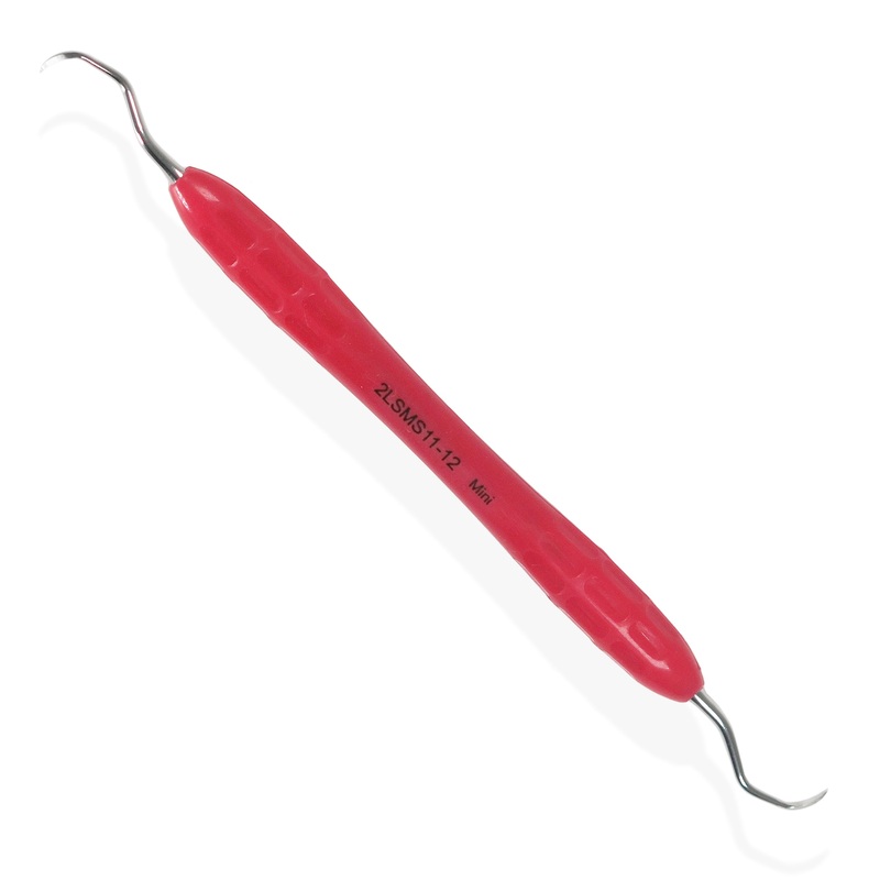 Dental 11/12 Mini Sickle Scaler Autoclavable Silicone Handle Premium Osung -2LSMS11-12