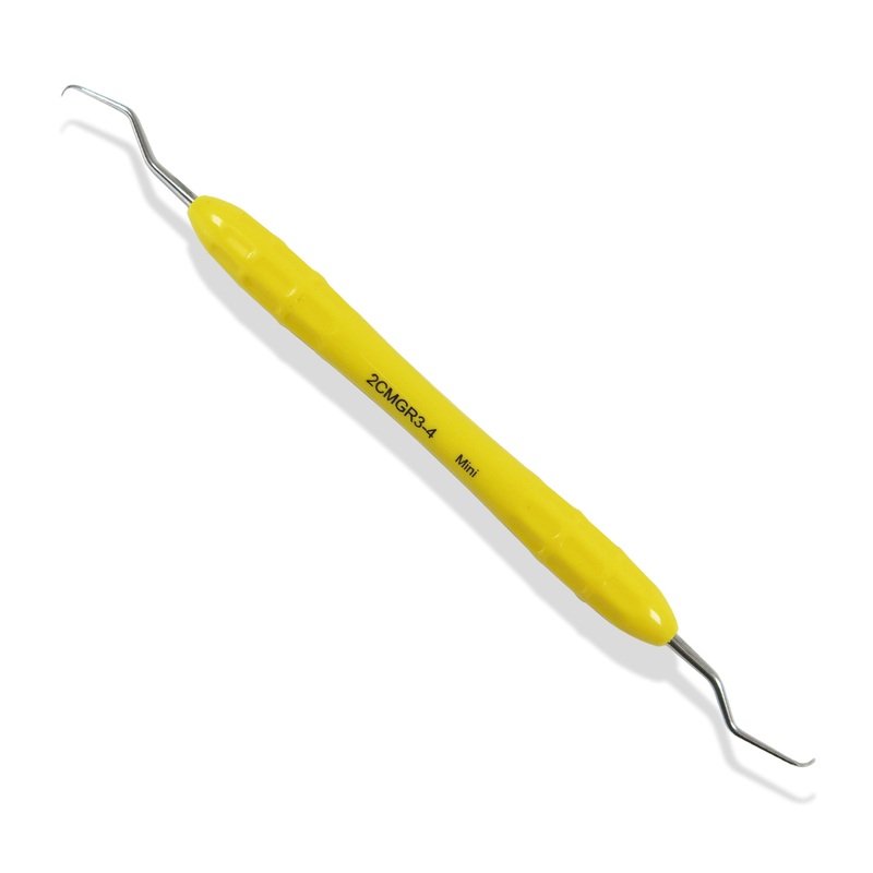 Dental 3/4 Mini Five Gracey Curette Anterior and premolar, Silicone Handle Premium Osung -2CMGR3-4