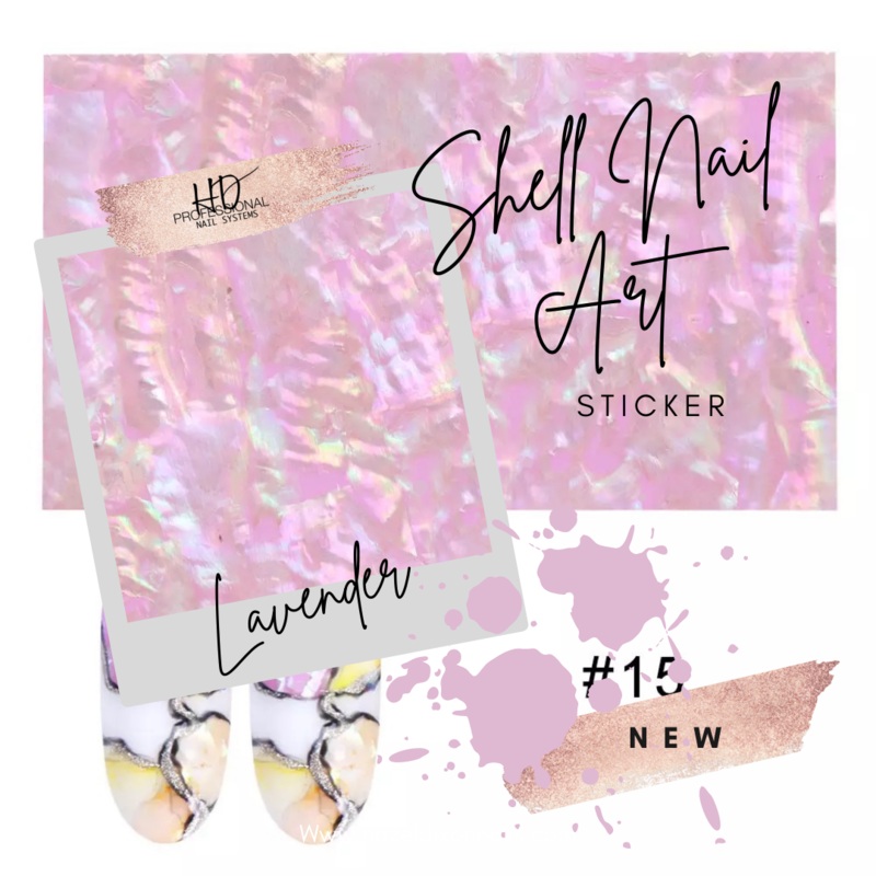 *NEW* Shell Nail Art Sticker – Lavender