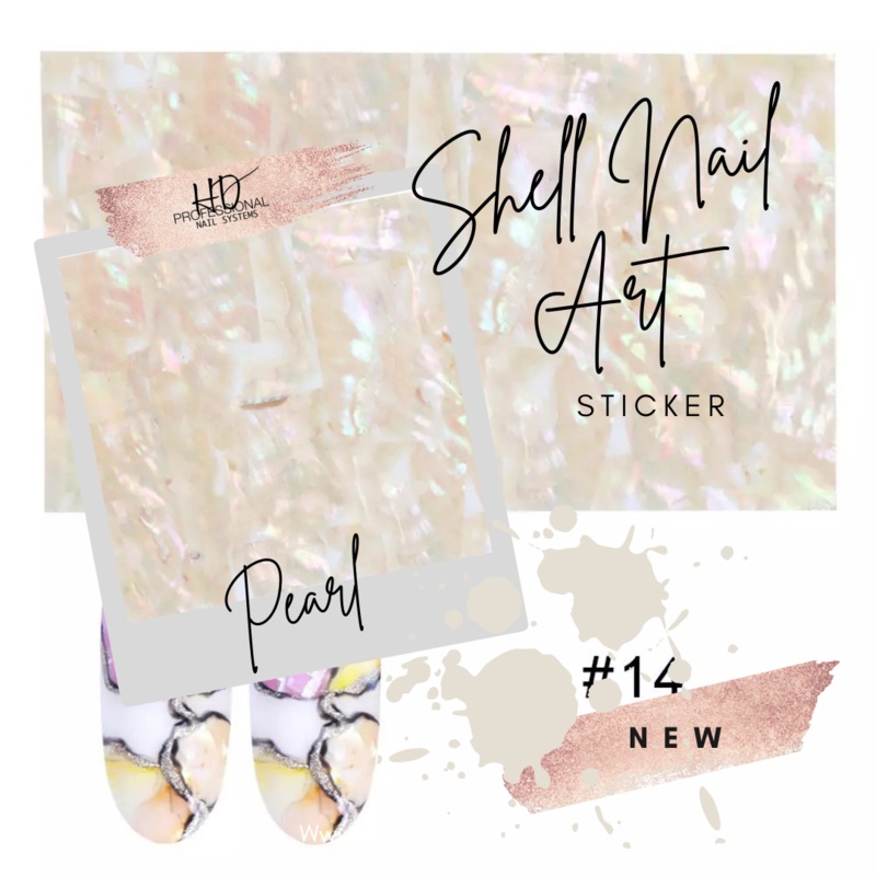 *NEW* Shell Nail Art Sticker – Pearl