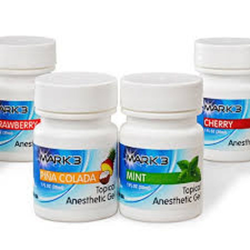 Topical Anesthetic Gel Bubble Gum 1oz. Jar – MARK3