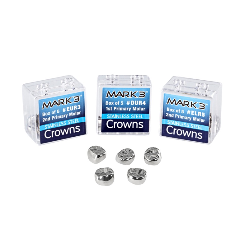 Stainless Steel Crowns 1st Primary Molar D-UL-2 5/bx.