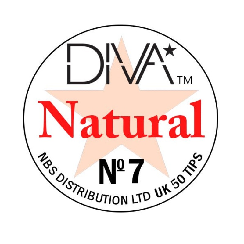 DIVA Acrylic Nail Tips Natural #7