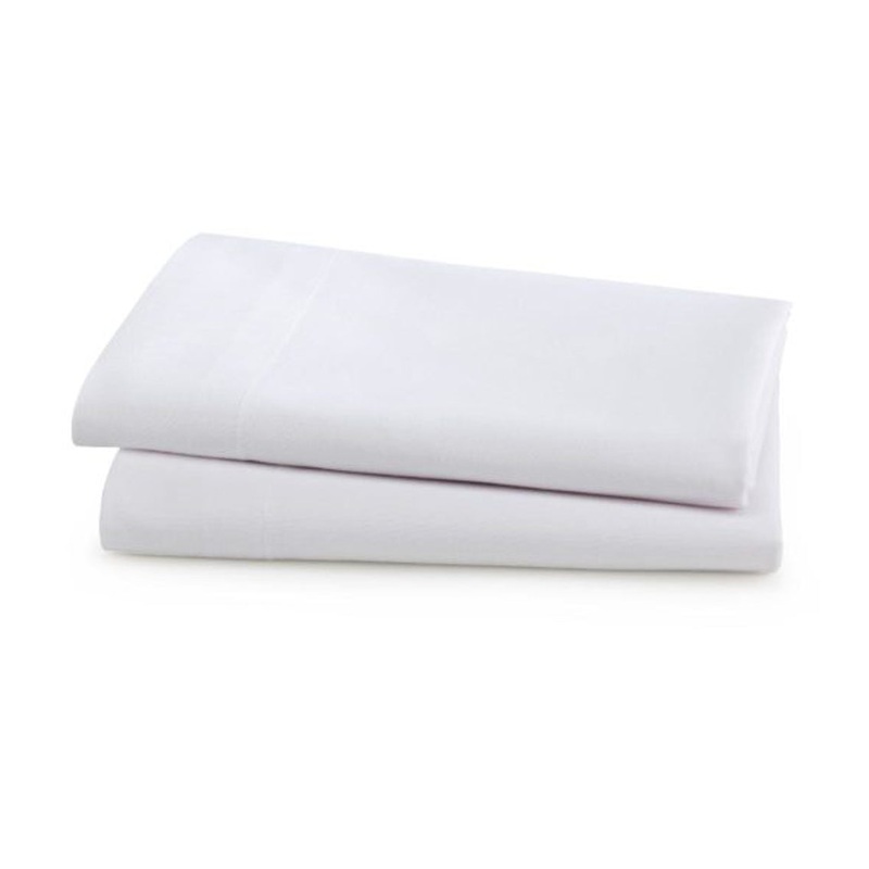 WHITE 130 THREAD COUNT PILLOWCASE, 42 X 34 INCH, SOLD AS 12/DOZEN LEW V21-423430