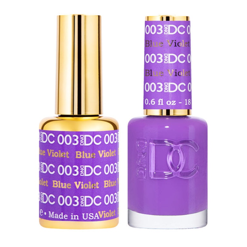 DC DUO Gel Polish and Lacquer – Blue Violet DC003