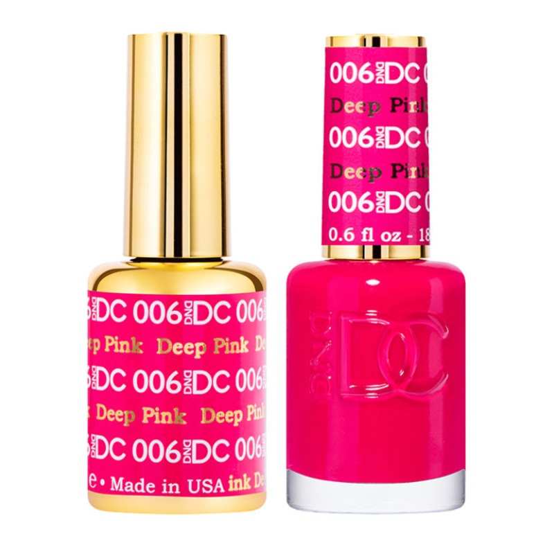 DC DUO Gel Polish and Lacquer – Deep Pink DC006