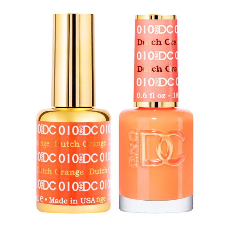 DC DUO Gel Polish and Lacquer – Dutch Orange DC010