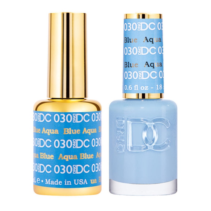 DC DUO Gel Polish and Lacquer – Aqua Blue DC030