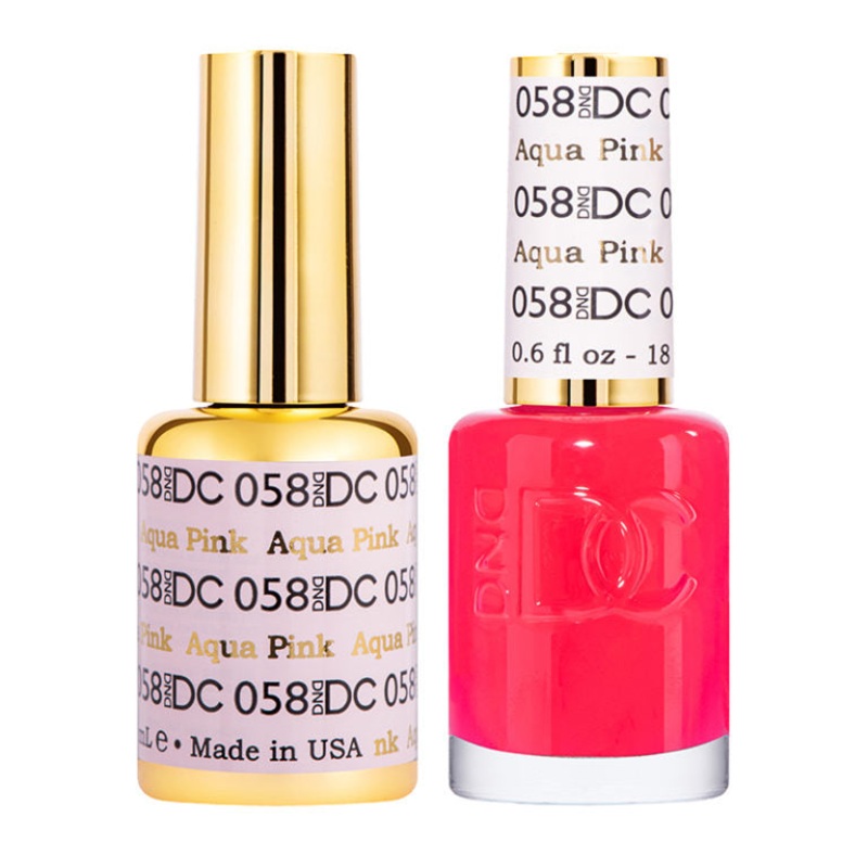 DC DUO Gel Polish and Lacquer – Aqua Pink DC058