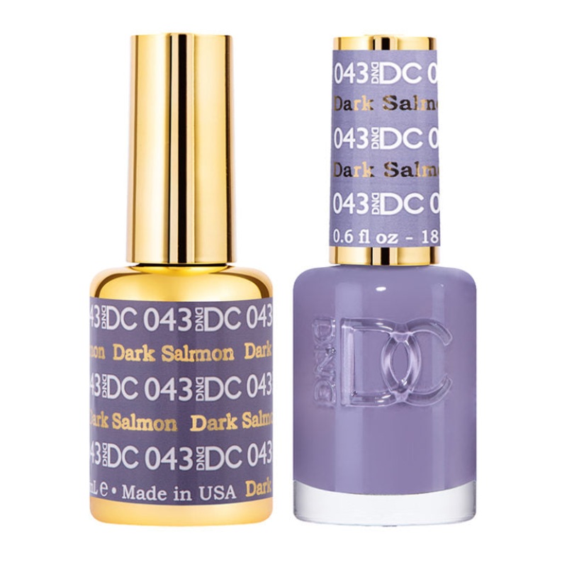 DC DUO Gel Polish and Lacquer – Dark Salmon DC043