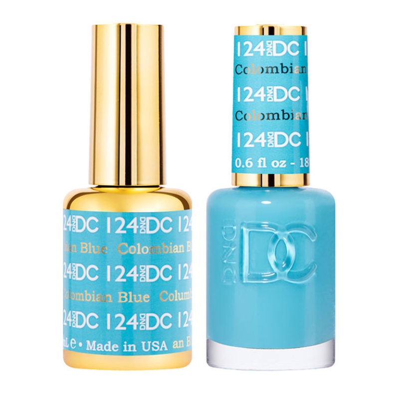 DC DUO Gel Polish and Lacquer – Columbian Blue DC124