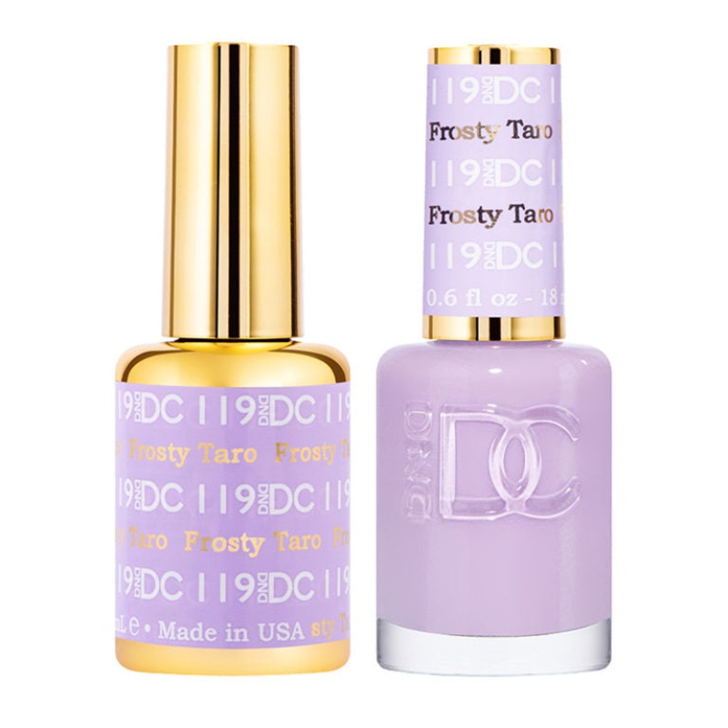 DC DUO Gel Polish and Lacquer – Frosty Taro DC119
