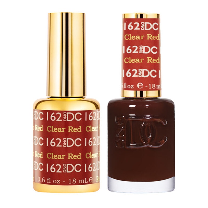 DC DUO Gel Polish and Lacquer – Clear Red DC162