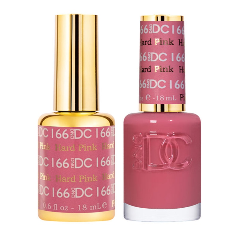 DC DUO Gel Polish and Lacquer – Hard Pink DC166