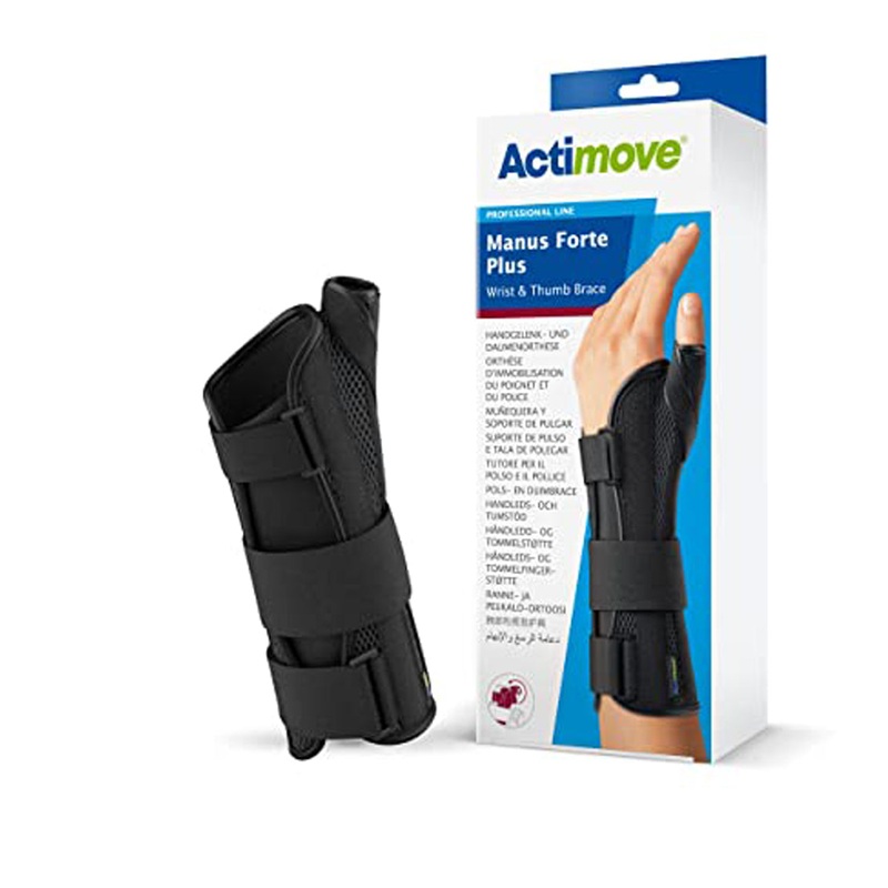 ACTIMOVE MANUS FORTE PLUS LEFT WRIST BRACE WITH ABDUCTED THUMB, SMALL / MEDIUM, SOLD AS 1/EACH BSN 7349634