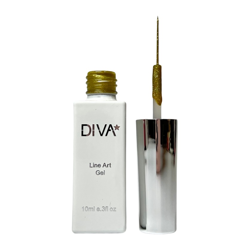 DIVA Line Art Gel Gold 10ml