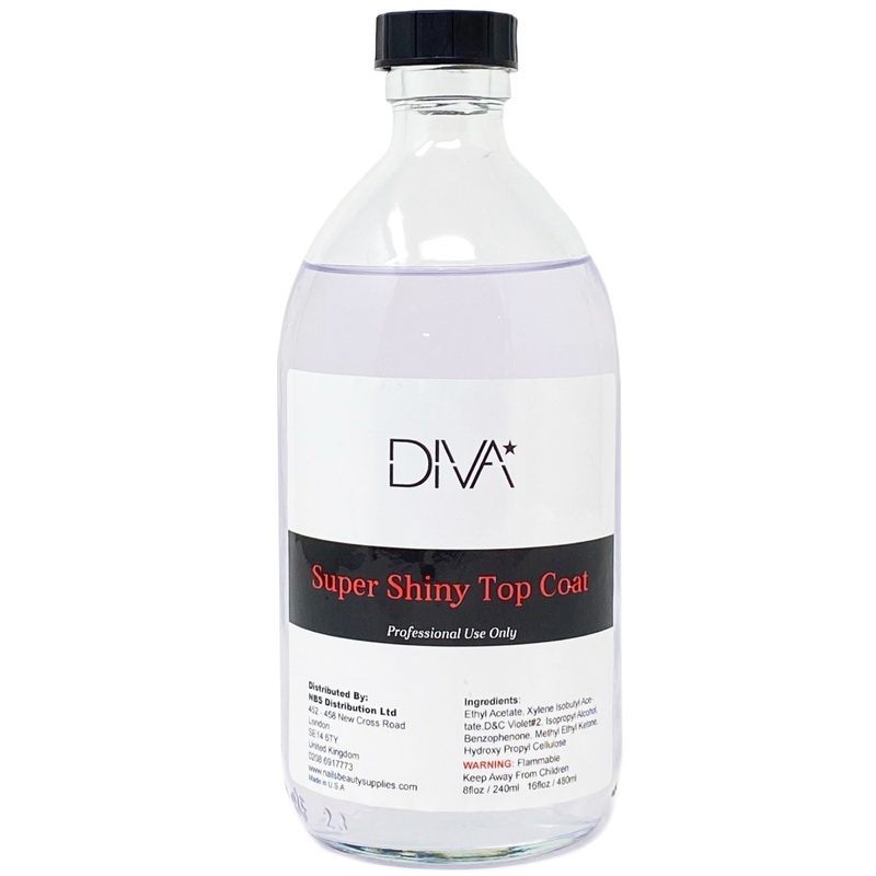 DIVA Super Shiny Top Coat 16oz