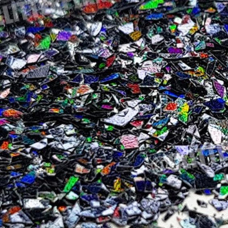 Black Holographic Shards Nail Glitter 5g