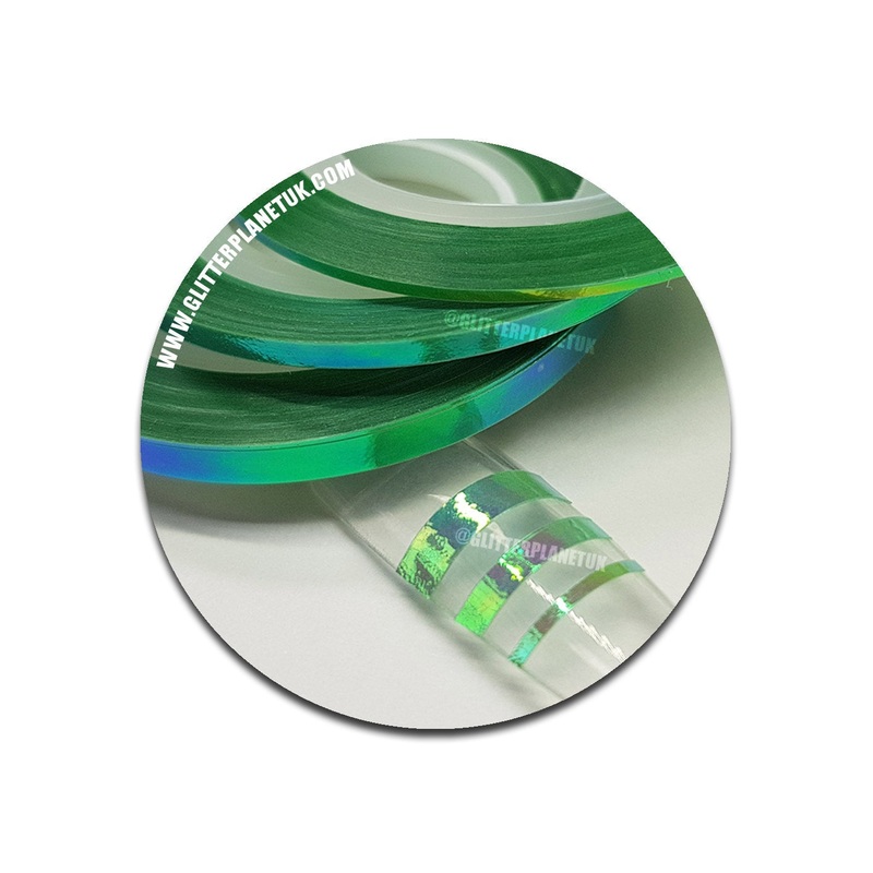 Iridescent Mint Green Striping Tape – 3pcs