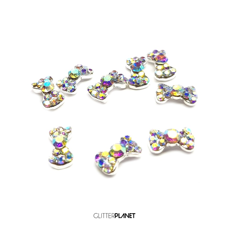 Nail Charm – Crystal AB Small Bow