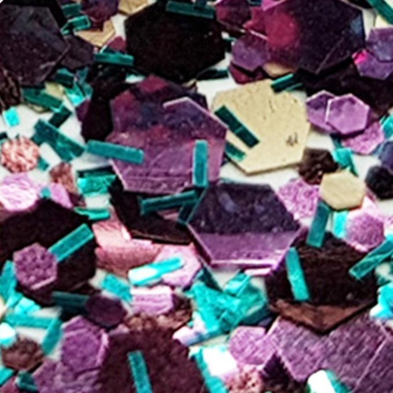 Twisted Plumb Matallic Plumb & Teal Nail Glitter 5g