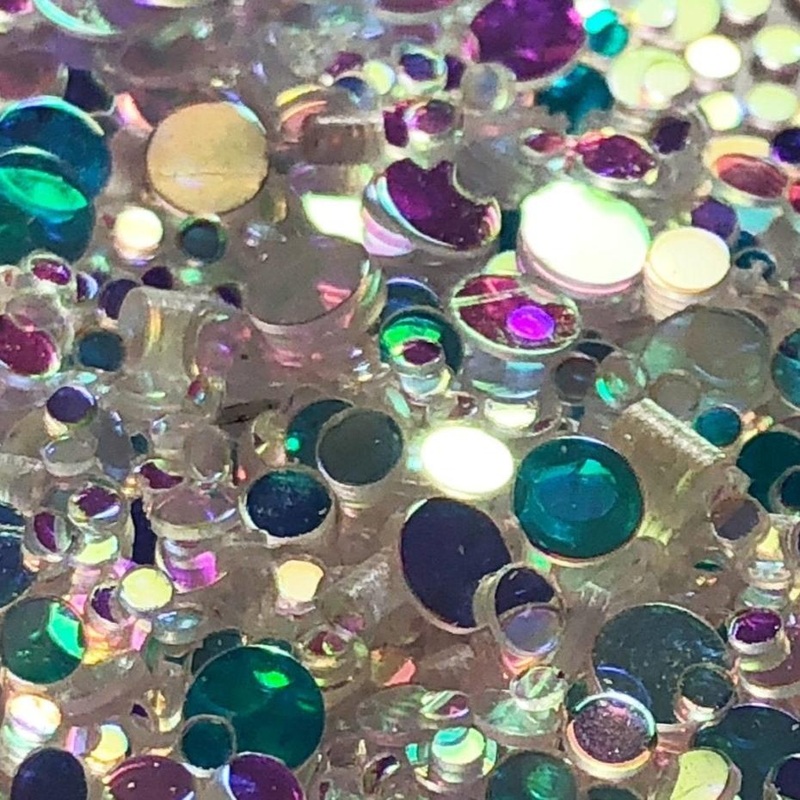 Aurora Dot Iridescent Chunky Nail Glitter 5g