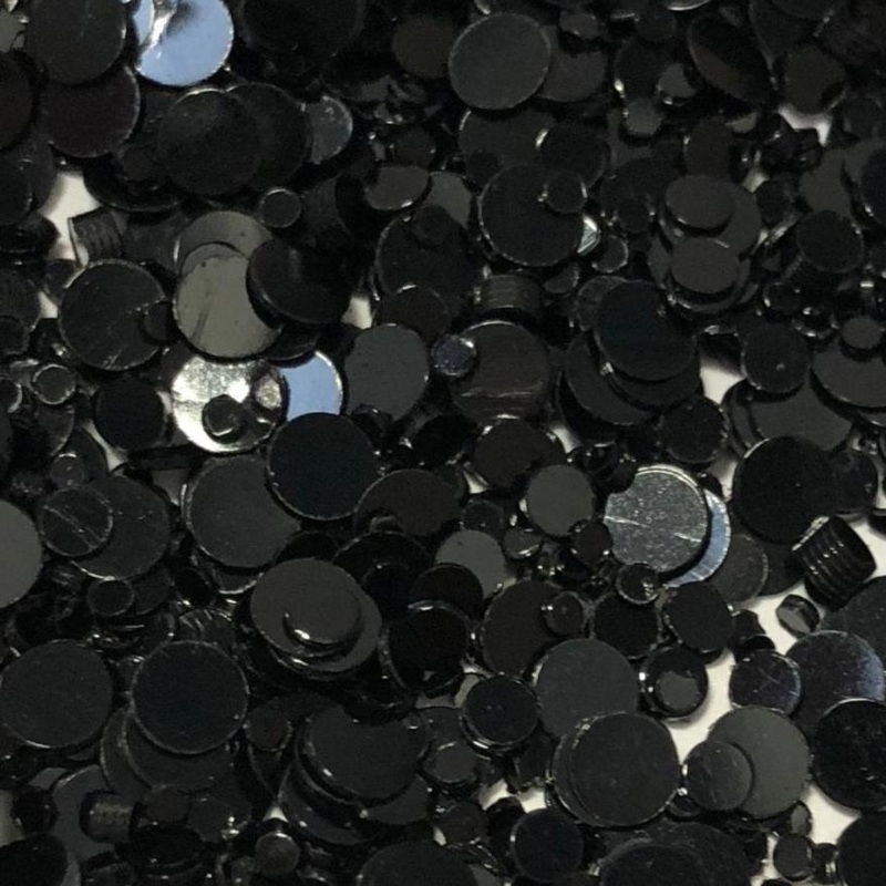 Black Dots Nail Art Mix 5g-JAR & BAG