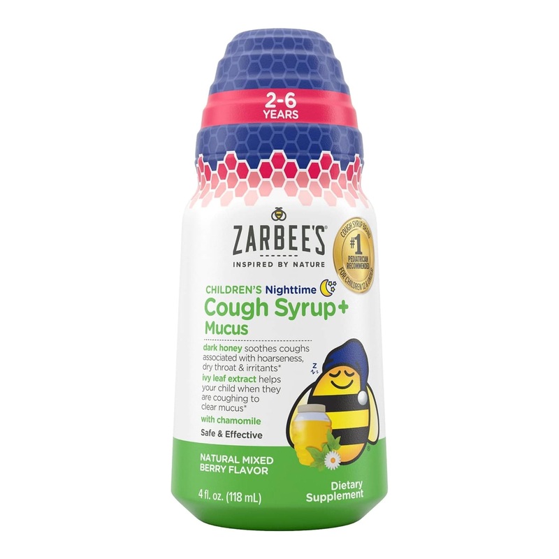 ZARBEE’S CHILDREN’S NIGHTTIME COUGH SYRUP + MUCUS, MIXED BERRY FLAVOR, SOLD AS 1/EACH J 30045066404