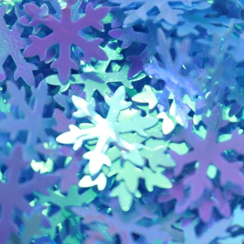 Blue pearl Snowflake Festive Nail Glitter 5g