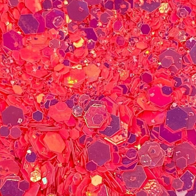 Orange Fizz Nail Glitter 5g-JAR & BAG